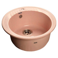 Мойка из мрамора GranFest Rondo GF-R520 светло-розовый