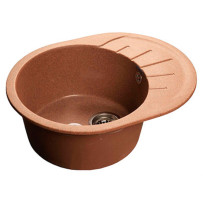 Мойка из мрамора GranFest Rondo GF-R580L терракот