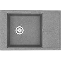 Мойка из мрамора Акватон Делия 78 серая 1A715132DE230