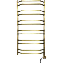 Полотенцесушитель электрический Domoterm Лаура П12 50x98,5, античная бронза, R 