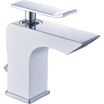 Смеситель для раковины Lemark Contest LM5806CW белый-хром