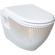 Унитаз Creavit TP325 золото, круги 