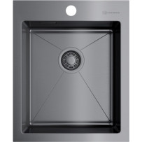 Мойка из нержавейки Omoikiri Akisame 41-GM 4973094 вороненая сталь 4973094