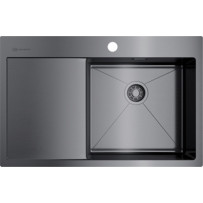 Мойка из нержавейки Omoikiri Akisame 78-GM-R вороненая сталь 4973100
