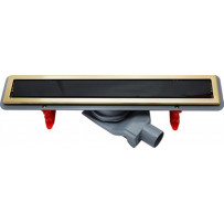 Душевой лоток Pestan Confluo Premium Gold Black Glass Line 550