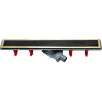 Душевой лоток Pestan Confluo Premium Gold Black Glass Line 850