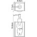 Дозатор жидкого мыла Wasserkraft Ammer K-6499