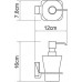 Дозатор жидкого мыла Wasserkraft Leine K-5099White