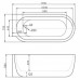 Акриловая ванна BelBagno BB11-1700-R