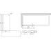Шторка на ванну Vegas Glass EV Lux 0075 07 10 L профиль матовый хром, стекло сатин