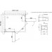 Душевой уголок Vegas Glass AFA-F 110*80 08 01 L профиль глянцевый хром, стекло прозрачное