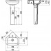 Раковина Creavit Corner VT145 с пьедесталом