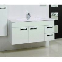 Тумба под раковину подвесная Акватон Диор 120 белая