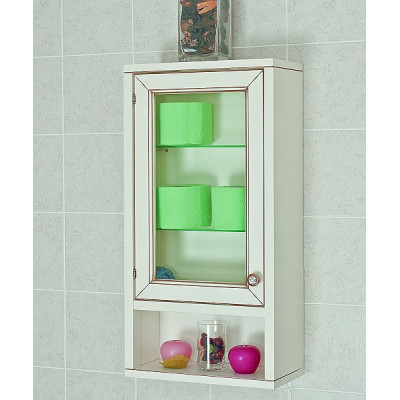 Шкаф для ванной Caprigo Альбион 360 BIANCO Light Vintage L (пенал)