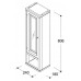 Шкаф для ванной Caprigo Джардин 240 BIANCO Alluminio R (пенал)