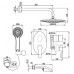 Смеситель для ванны и душа встраиваемый Lemark Atlantiss LM3222C