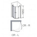 Душевой уголок Provex Combi 6005-CR-05-GL L 100 см