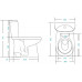Унитаз-компакт Santek Анимо WH110029 верт. выпуск