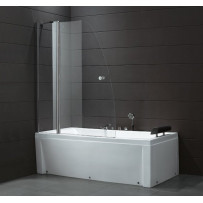 Шторка на ванну Cezares ECO-V-11-120/140-C-Cr