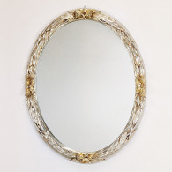 Зеркало для ванной Caprigo PL720-K серебро с золотом
