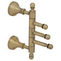 Крючок тройной поворотный Veragio Gialetta VR.GIL-6435.BR